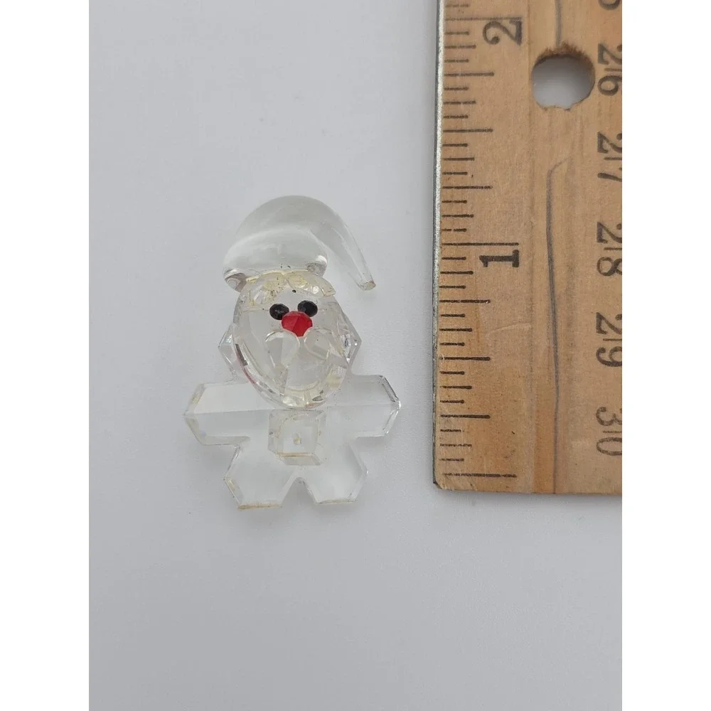 Vintage CFL Santa Claus Crystal Glass Figurine